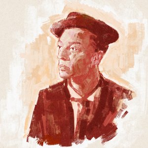 Yönetmen ve oyuncu Buster Keaton'ın portresi (çizim) by Alessandro Lonati