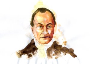 Fransız filozof Auguste Comte'nin (1798-1857) portresi (Fransız filozof Auguste Comte) by Alessandro Lonati