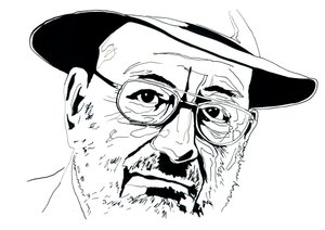 İtalyan entelektüel Umberto Eco'nun portresi (1932-2016) by Alessandro Lonati