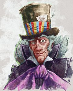 Çılgın şapkacının portresi (resim) by Alessandro Lonati