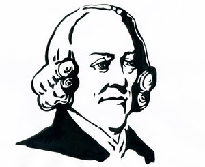 Filozof ve ekonomist Adam Smith'in (1723-1790) Portresi Çizimi by Alessandro Lonati