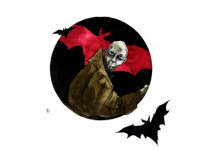 Vampir Nosferatu karakterinin temsili by Alessandro Lonati