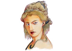 Tanrı Metis'in temsili (Yunan mitolojisi: Metis)