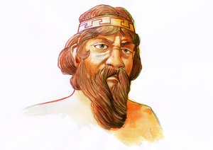 Pallas tanrısının temsili (Yunan mitolojisi: Pallas) by Alessandro Lonati