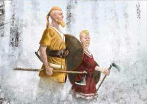 Sis ormanındaki Vikingler by Alessandro Lonati