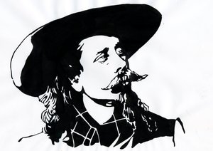 William Frederick Cody - Buffalo Bill olarak bilinir - Buffalo Bill'in Portresi (1846-1917), Albay William Cody by Alessandro Lonati
