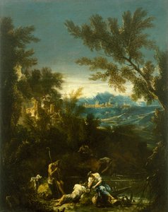 Figürlü Peyzaj, c. 1715 by Alessandro Magnasco
