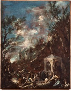 Alessandro Magnasco dit il Lissandrino tarafından yapılan Hac Tablosu (1667-1749) by Alessandro Magnasco