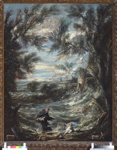Aziz Augustine ve bebek (Aziz Augustine ve Bebek). Alessandro Magnasco
