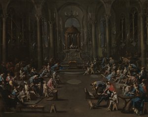 Sinagog, 1725-35 by Alessandro Magnasco