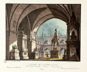 Capulet ailesinin mezarı (Capuleti) Niccolo Antonio Zingarelli
