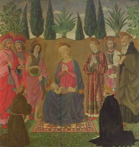 Azizler ile Bakire ve Çocuk, c.1455 (panelde mizaç)