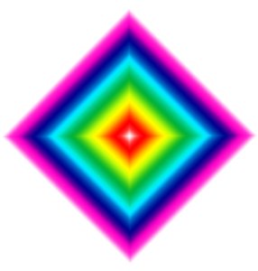 Geometrik ışıklar, #2, (gradyan) by Alex Caminker