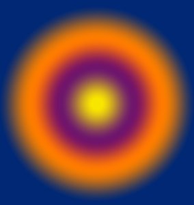 Geometrik ışıklar,#6,(gradyan) by Alex Caminker