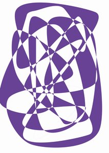 koyu mavi,2018,(karışık ortam) by Alex Caminker