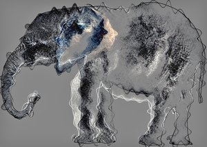 fil,2020,(karışık ortam) by Alex Caminker