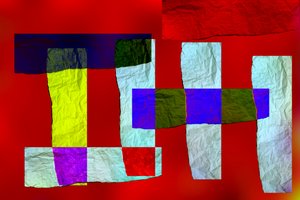 etüt #10,2019,(karışık teknik) by Alex Caminker