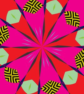 çiçekler #1,2019,(karışık teknik) by Alex Caminker