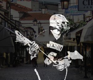 spor resimli,2019,(kolaj) by Alex Caminker