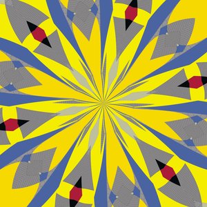 simetri #14,2019,(karışık ortam) by Alex Caminker