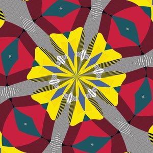 simetri #17,2019,(karışık ortam) by Alex Caminker