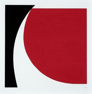 Cut Left, 2023 (kart üzerine emaye) by Alex Dunn