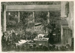 Profesör Faraday Kraliyet Enstitüsünde Galler Prensi Prens Albert ve Prens Alfred
