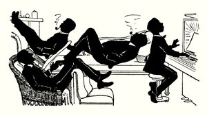Biz Üç ve Troddles için İllüstrasyon (litografi) by Alexander Carruthers Gould