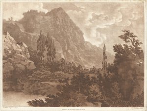 Aynı lekeden yapılan ikinci bir çizim by Alexander Cozens and William Pether