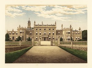 Bulwell Hall, Nottinghamshire, İngiltere. by Alexander Francis (after) Lydon