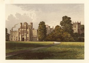 Coughton Mahkemesi, Warwickshire, İngiltere. by Alexander Francis (after) Lydon