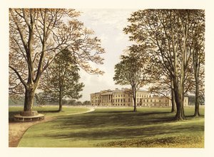 Hamilton Sarayı, Lanarkshire, İskoçya. ,1880 (gravür)