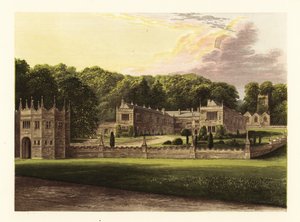 Lanhydrock Evi, Cornwall, İngiltere. by Alexander Francis (after) Lydon