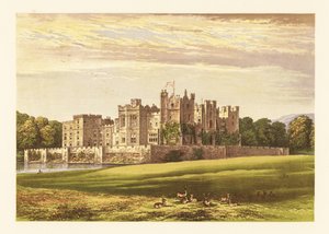 Raby Kalesi, Durham, İngiltere. by Alexander Francis (after) Lydon