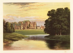 Sundorne Kalesi, Shropshire, İngiltere. ,1880 (gravür) by Alexander Francis (after) Lydon