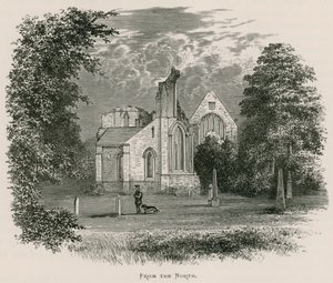 Kuzeyden Dryburgh Manastırı, by Alexander Francis Lydon