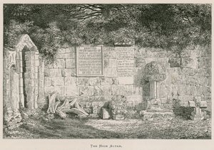 Dryburgh Abbey, The High Altar  by Alexander Francis Lydon