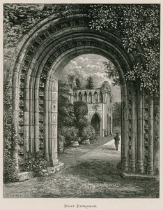Dryburgh Manastırı, Batı Girişi by Alexander Francis Lydon