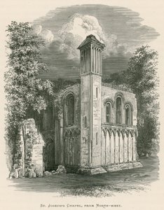 Kuzey-batıdan Glastonbury Manastırı, St Joseph Şapeli, by Alexander Francis Lydon