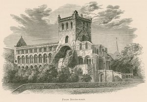 Jedburgh Manastırı, Güneydoğudan by Alexander Francis Lydon