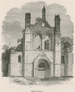 Kirkstall Manastırı, Batı Cephesi by Alexander Francis Lydon