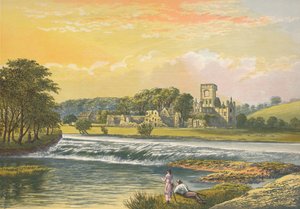 Kirkstall Manastırı, c1880, 1897 by Alexander Francis Lydon