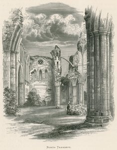 Melrose Abbey, North Transept  by Alexander Francis Lydon