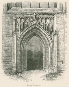 Melrose Abbey, South Doorway  by Alexander Francis Lydon