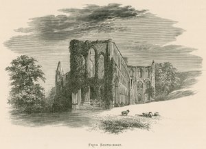 Rievaulx Manastırı, Güneydoğudan by Alexander Francis Lydon
