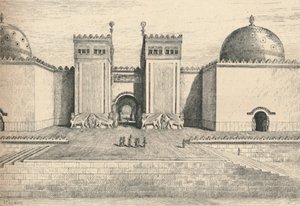 Sargons Sarayı, Khorsabad: Güney-Doğu Kapısı, 1886 by Alexander Francis Lydon