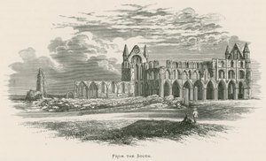 Whitby Manastırı, Güneyden by Alexander Francis Lydon