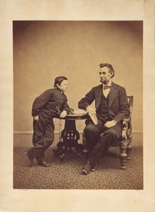 [Abraham Lincoln ve Oğlu Thomas (Tad)] by Alexander Gardner
