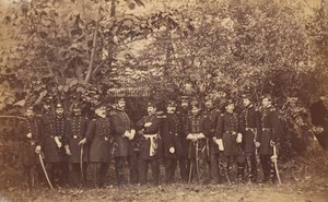 General McClellan ve Kurmay, ca. 1863. by Alexander Gardner.