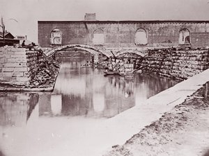 Kanal Havzası yakınlarındaki kalıntılar, Richmond, 1865.
